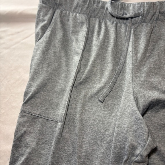 Lucky Brand Lounge Pants Women's Medium Gray Elastic Waist Drawstrings Front Pck - Picture 11 of 11